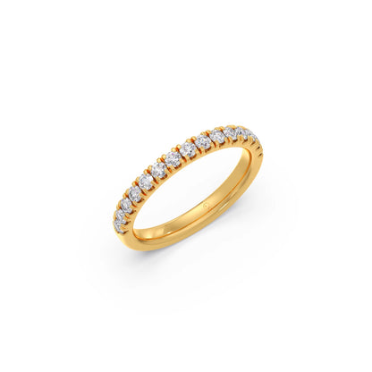 0.52ct Half Eternity Prong Diamond Band