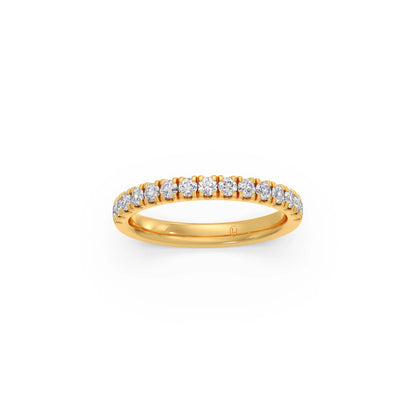 0.52ct Half Eternity Prong Diamond Band