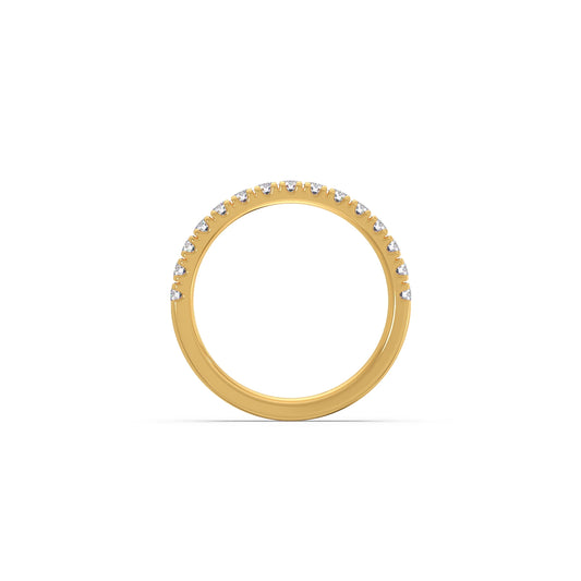 0.52ct Half Eternity Prong Diamond Band