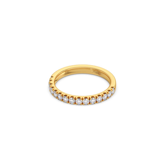 0.52ct Half Eternity Prong Diamond Band