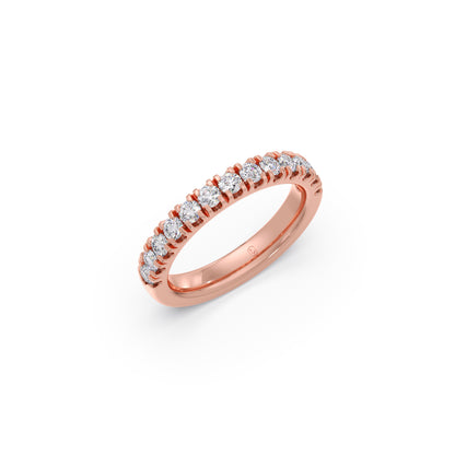 0.75ct Half Eternity Prong Diamond Band