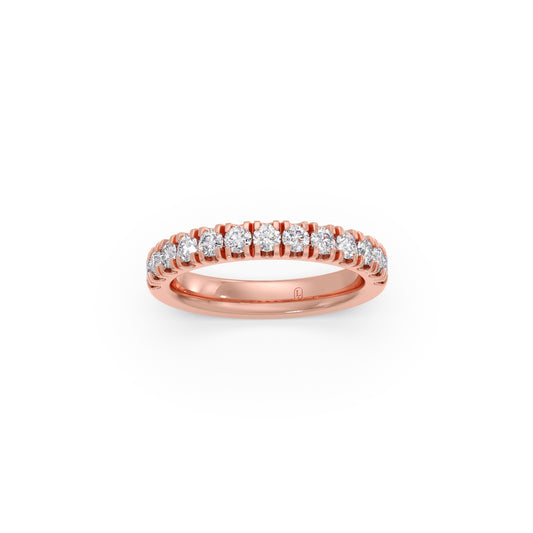 0.75ct Half Eternity Prong Diamond Band