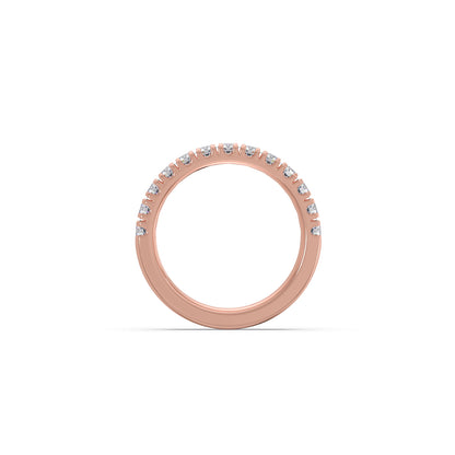 0.75ct Half Eternity Prong Diamond Band