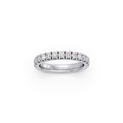 0.75ct Half Eternity Prong Diamond Band