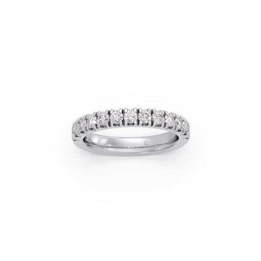 0.75ct Half Eternity Prong Diamond Band