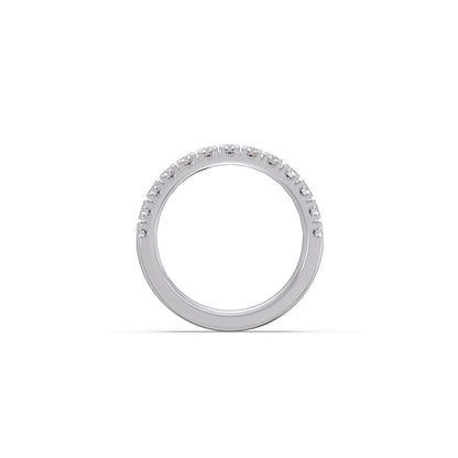 0.75ct Half Eternity Prong Diamond Band