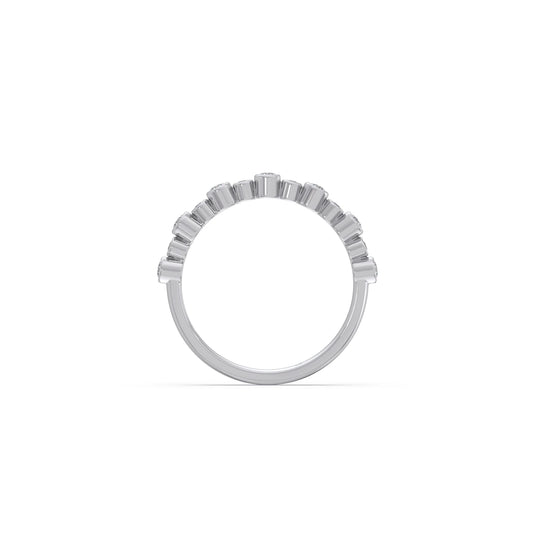 0.22ct Half Eternity Bezel Diamond Band