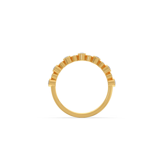 0.22ct Half Eternity Bezel Diamond Band