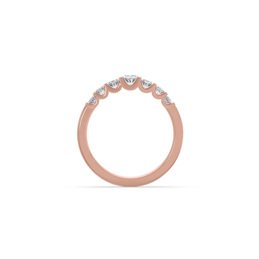 0.98ct Half Eternity Oval Diamond Band