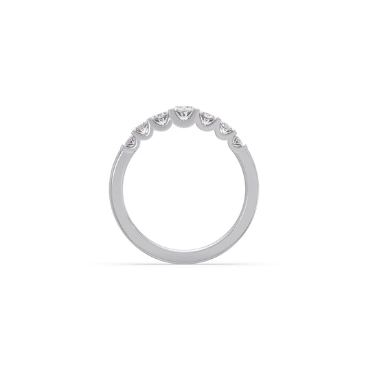 0.98ct Half Eternity Oval Diamond Band