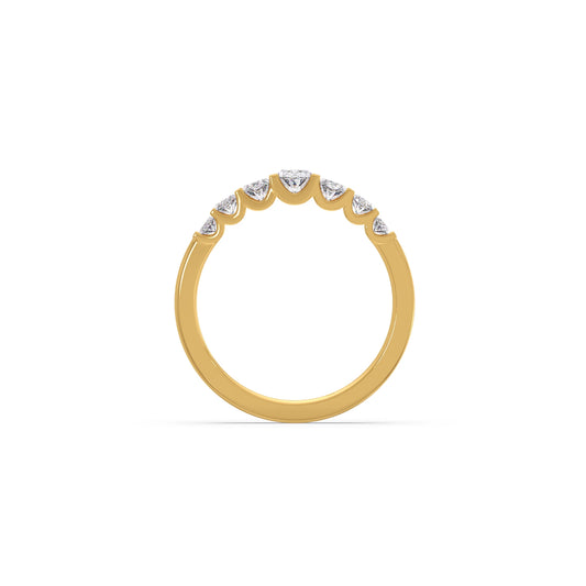 0.98ct Half Eternity Oval Diamond Band