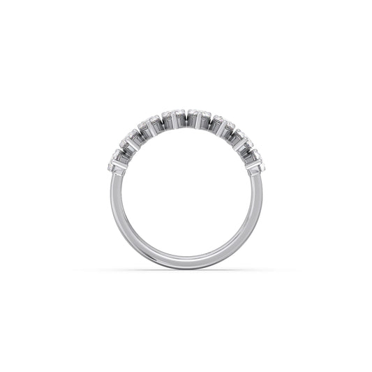 1.16ct Half Eternity Pear Diamond Band