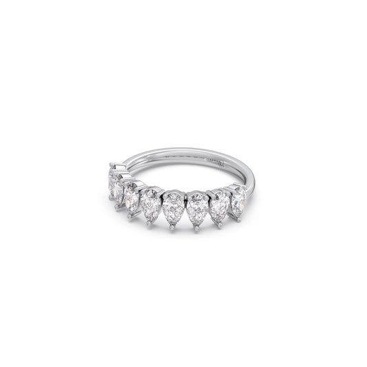 1.16ct Half Eternity Pear Diamond Band