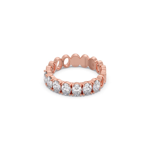 Half Eternity Oval Diamond Band 1.43Ct