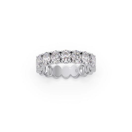 Half Eternity Oval Diamond Band 1.43Ct