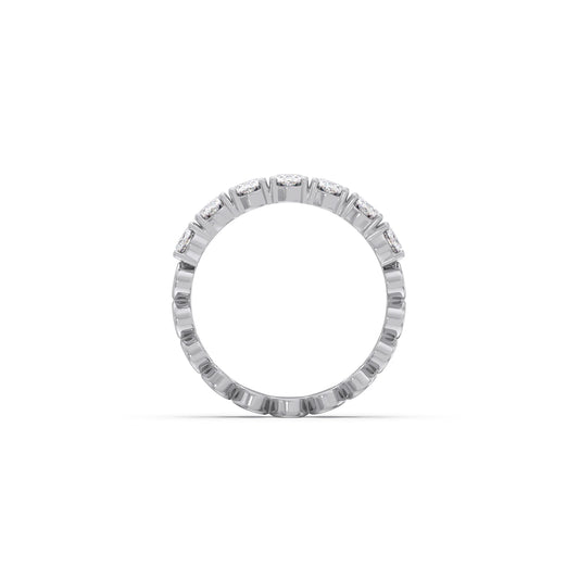 Half Eternity Oval Diamond Band 1.43Ct