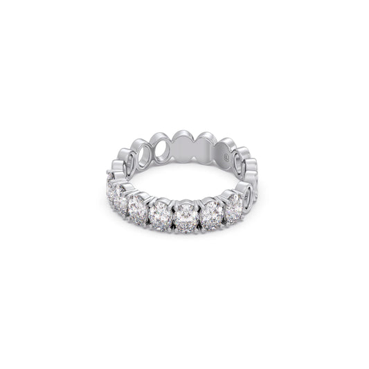 Half Eternity Oval Diamond Band 1.43Ct