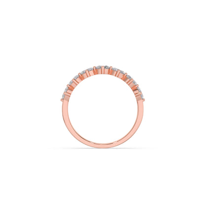 Half Eternity Oval Diamond Band 0.68Ct