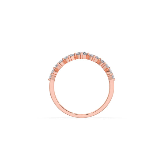 Half Eternity Oval Diamond Band 0.68Ct