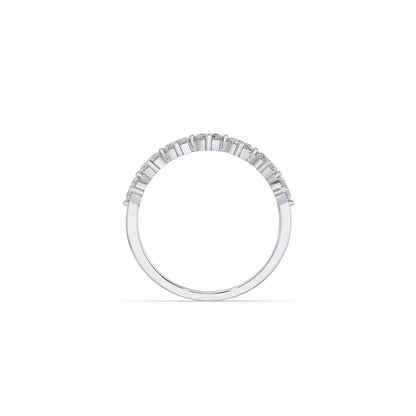 Half Eternity Oval Diamond Band 0.68Ct
