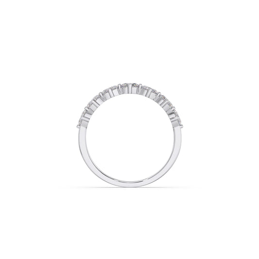 Half Eternity Oval Diamond Band 0.68Ct