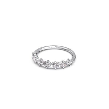 Half Eternity Oval Diamond Band 0.68Ct