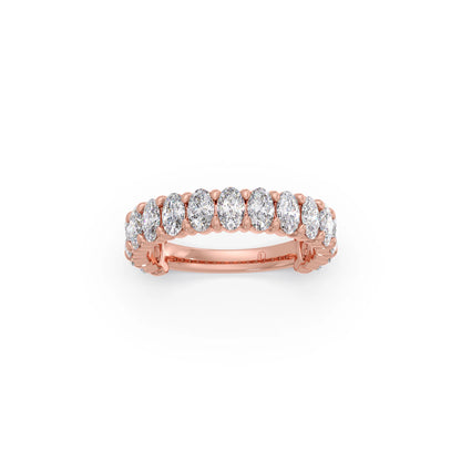 Half Eternity Oval Diamond Band 1.50Ct