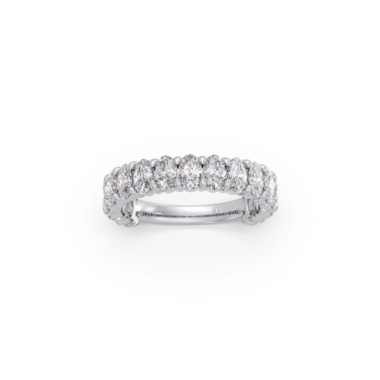 Half Eternity Oval Diamond Band 1.50Ct