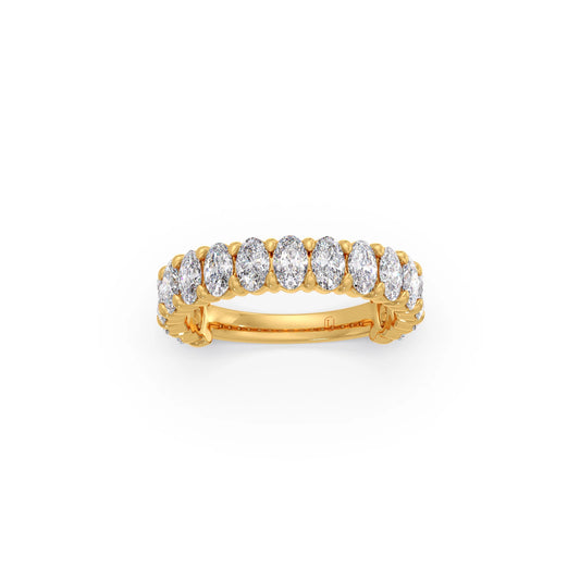 Half Eternity Oval Diamond Band 1.50Ct