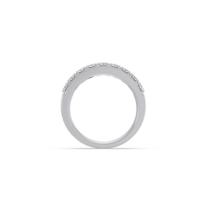 0.70Ct Half Eternity Round Diamond Band