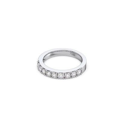 0.70Ct Half Eternity Round Diamond Band