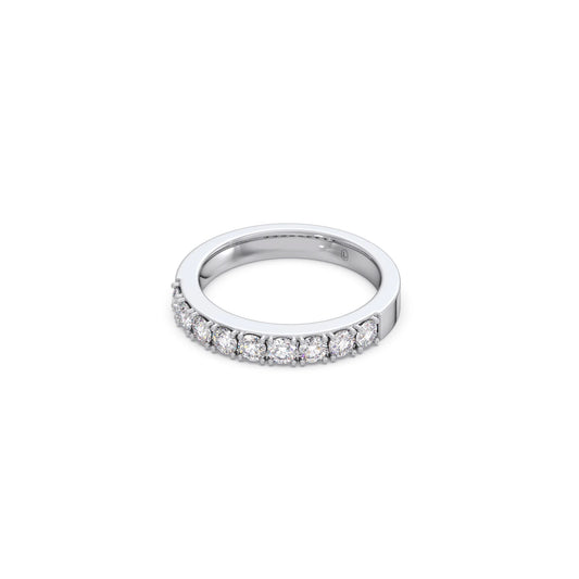 0.70Ct Half Eternity Round Diamond Band