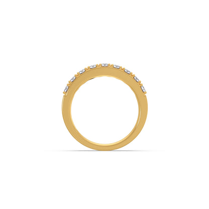 0.70Ct Half Eternity Round Diamond Band