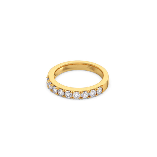 0.70Ct Half Eternity Round Diamond Band