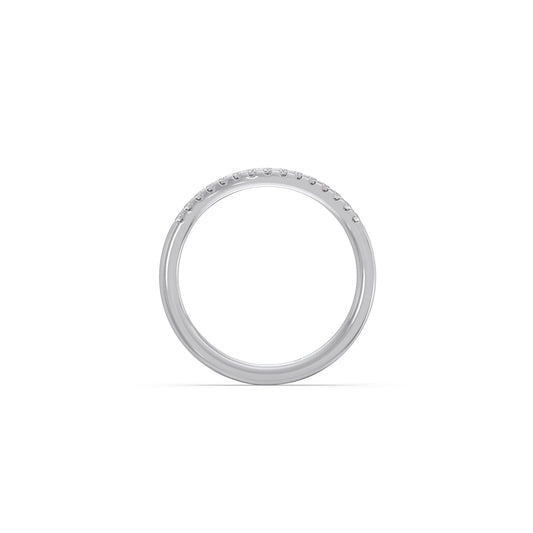 0.15Ct Half Eternity Round Diamond Band