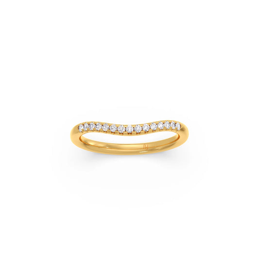 0.15Ct Half Eternity Round Diamond Band
