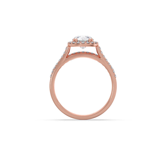 1.45ct Round Diamond Halo Stackable Ring