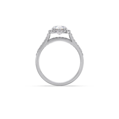 1.45ct Round Diamond Halo Stackable Ring