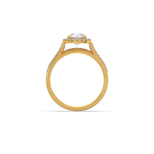 1.45ct Round Diamond Halo Stackable Ring