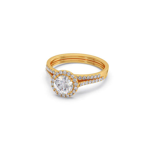 1.45ct Round Diamond Halo Stackable Ring
