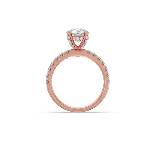 2.32ct Round Diamond Halo Stackable Ring