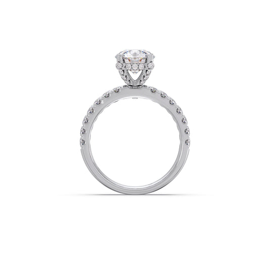 2.32ct Round Diamond Halo Stackable Ring