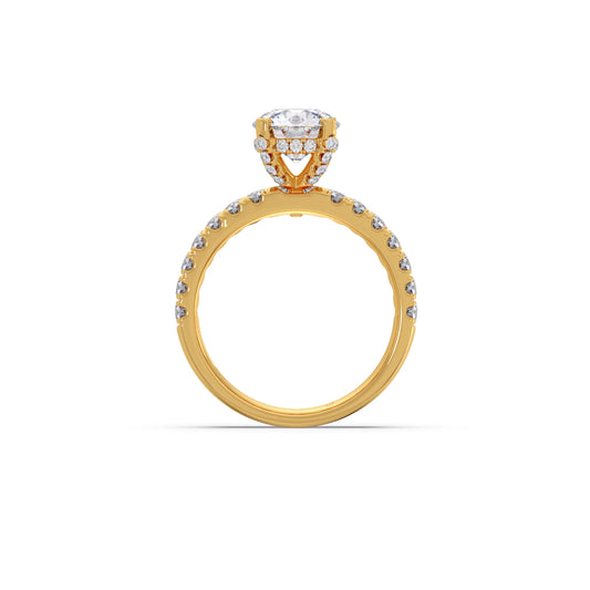 2.32ct Round Diamond Halo Stackable Ring