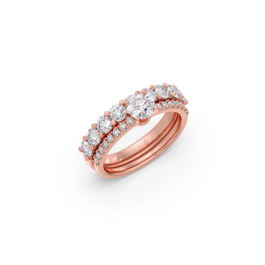 1.71ct Round Diamond  Stackable Ring