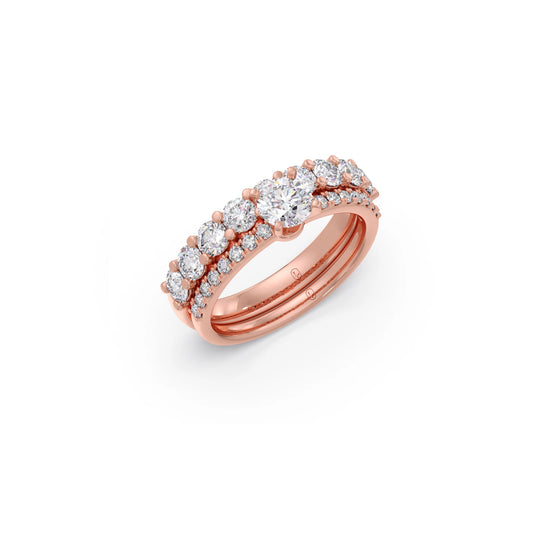 1.66ct Round Diamond Prong Stackable Ring