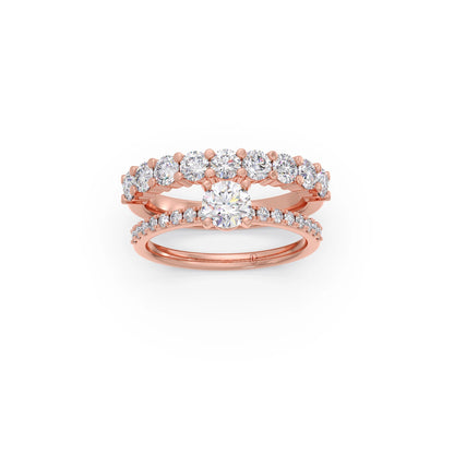 1.66ct Round Diamond Prong Stackable Ring