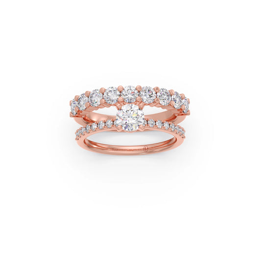 1.66ct Round Diamond Prong Stackable Ring