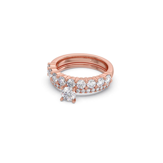 1.66ct Round Diamond Prong Stackable Ring