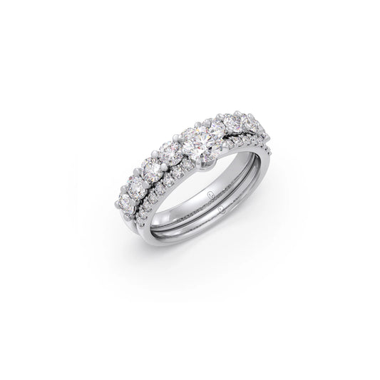 1.66ct Round Diamond Prong Stackable Ring