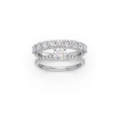 1.66ct Round Diamond Prong Stackable Ring